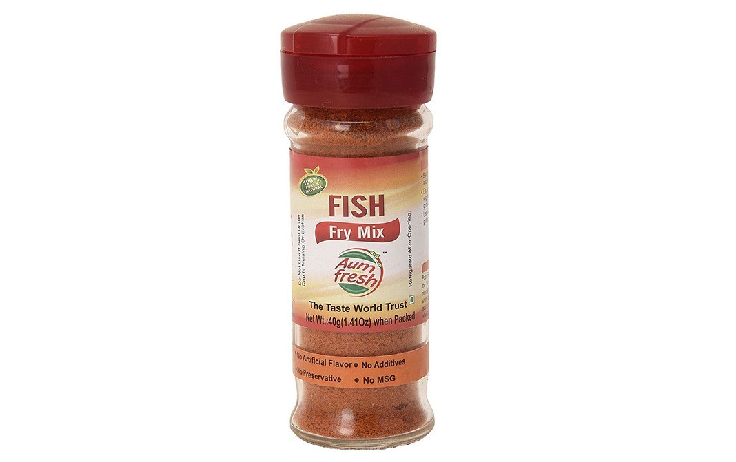 Aum Fresh Fish Fry Mix    Glass Bottle  40 grams